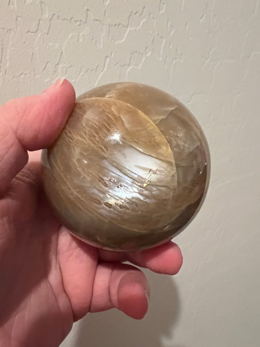 Peach Moonstone Sphere