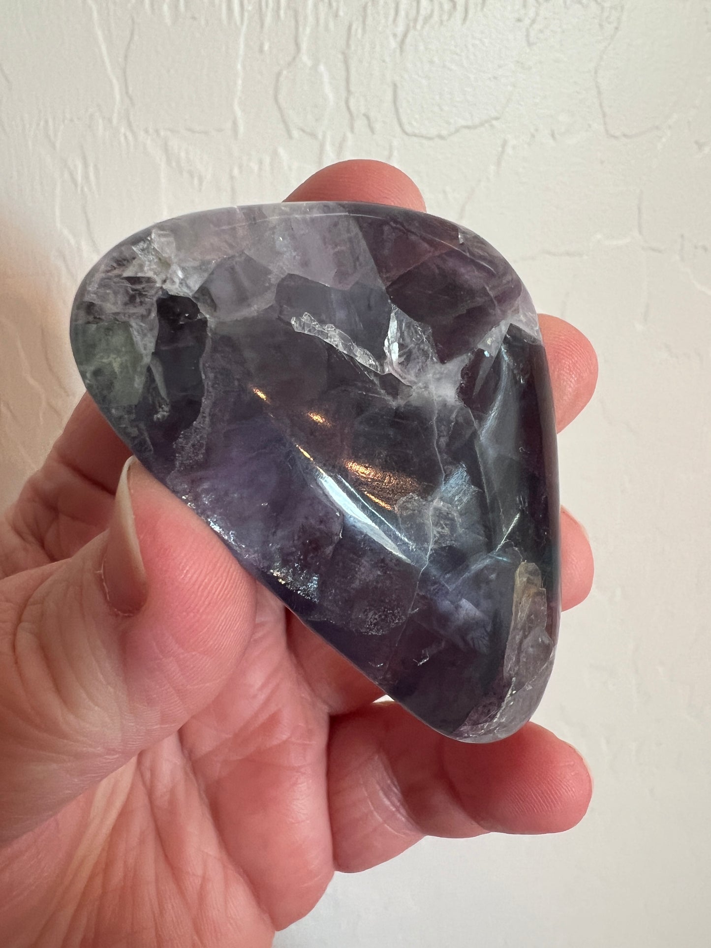 Fluorite Palm Stone